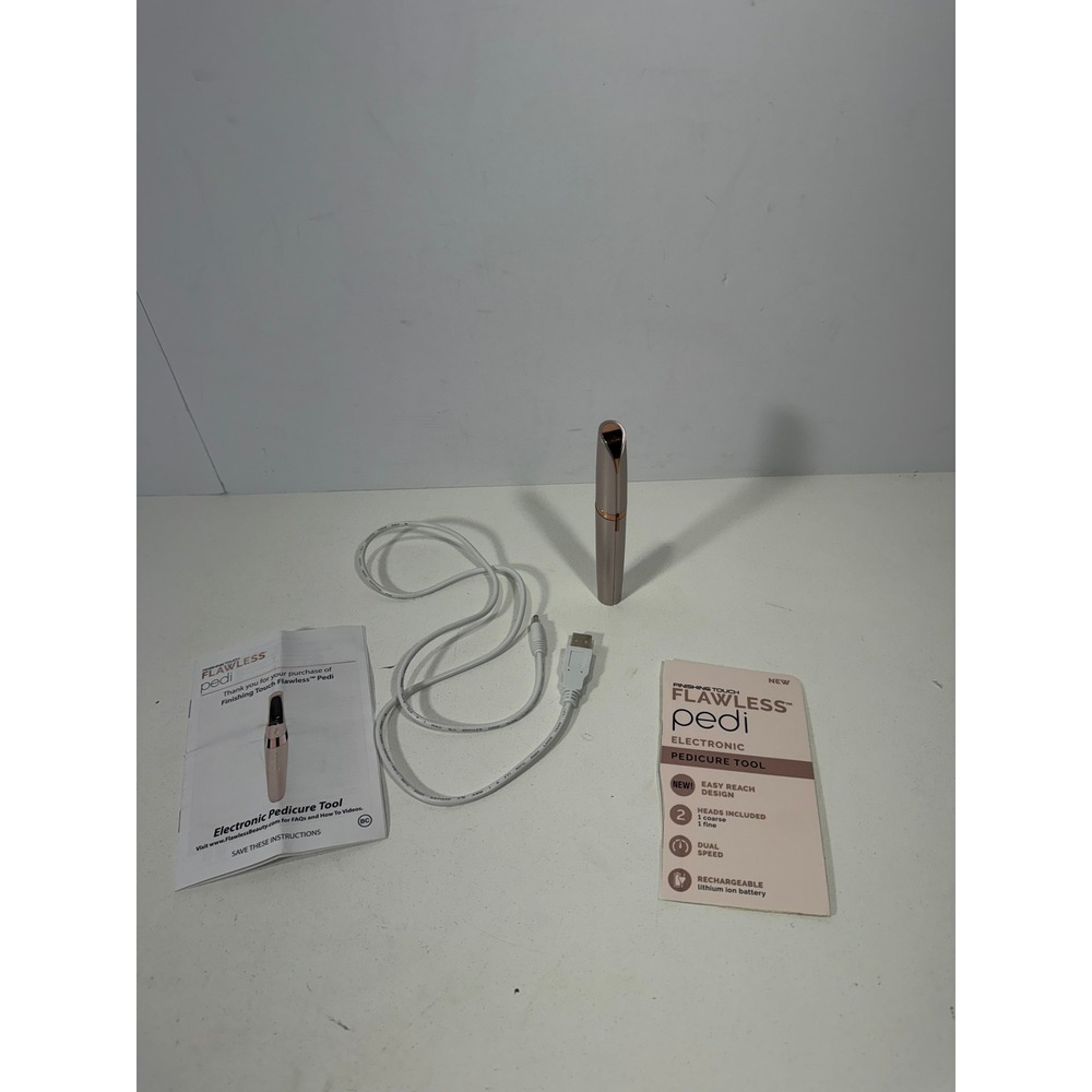 Finishing Touch Flawless Pedi Electronic Pedicure Tool Rose Gold Rechargeable